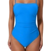 image:imageSUUKSESS Women Sexy One Piece Swimsuit Tummy Control Square Neck Bathing Suit154 Light Blue