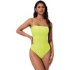 image:imageSUUKSESS Women Sexy One Piece Swimsuit Tummy Control Square Neck Bathing Suit154 Neon Yellow