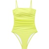 image:imageSUUKSESS Women Sexy One Piece Swimsuit Tummy Control Square Neck Bathing Suit154 Neon Yellow