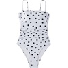 image:imageSUUKSESS Women Sexy One Piece Swimsuit Tummy Control Square Neck Bathing Suit154 White Black Polka Dot