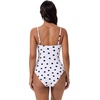 image:imageSUUKSESS Women Sexy One Piece Swimsuit Tummy Control Square Neck Bathing Suit154 White Black Polka Dot