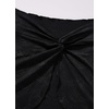 image:imageSUUKSESS Women Sexy Textured Bikini Sets High Waisted 3 Piece Swimsuit with SkirtBlack