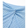 image:imageSUUKSESS Women Sexy Textured Bikini Sets High Waisted 3 Piece Swimsuit with SkirtLight Blue