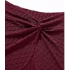 image:imageSUUKSESS Women Sexy Textured Bikini Sets High Waisted 3 Piece Swimsuit with SkirtWine Red