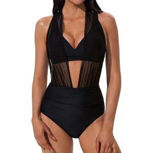 image:imageSUUKSESS Women 2 Piece Bikini Set High Waisted Tummy Control SwimsuitsBlack