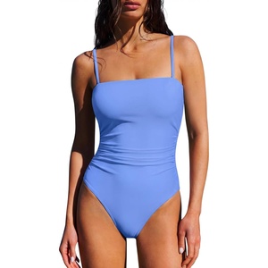 image:imageSUUKSESS Women Sexy One Piece Swimsuit Tummy Control Square Neck Bathing Suit154 Sky Blue