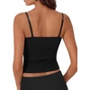 image:imageSUUKSESS Women Cotton Double Layer Unpadded Cami Summer Basic Going Out TopsBlack