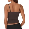 image:imageSUUKSESS Women Cotton Double Layer Unpadded Cami Summer Basic Going Out TopsDark Brown