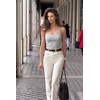image:imageSUUKSESS Women Cotton Double Layer Unpadded Cami Summer Basic Going Out TopsFlower Grey