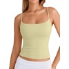 image:imageSUUKSESS Women Cotton Double Layer Unpadded Cami Summer Basic Going Out TopsLight Green
