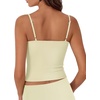 image:imageSUUKSESS Women Cotton Double Layer Unpadded Cami Summer Basic Going Out TopsPale Yellow