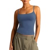 image:imageSUUKSESS Women Cotton Double Layer Unpadded Cami Summer Basic Going Out TopsLight Blue