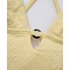 image:imageSUUKSESS Women Sexy One Piece Swimsuit Tummy Control Deep V Neck Bathing SuitButter Yellow