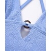 image:imageSUUKSESS Women Sexy One Piece Swimsuit Tummy Control Deep V Neck Bathing SuitSky Blue