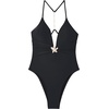 image:imageSUUKSESS Women Sexy One Piece Swimsuit V Neck Crisscross Back Bathing Suit217 Black