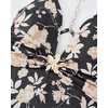 image:imageSUUKSESS Women Sexy One Piece Swimsuit V Neck Crisscross Back Bathing Suit217 Black Yellow Floral