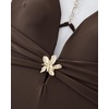 image:imageSUUKSESS Women Sexy One Piece Swimsuit V Neck Crisscross Back Bathing Suit217 Deep Brown