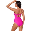 image:imageSUUKSESS Women Sexy Underwire One Piece Swimsuit Color Block Cutout Bathing Suit215 Pink Color Block