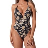 217 Black Yellow Floral