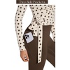 image:imageSUUKSESS Women 2 Piece Tie Front Wrap Outfits Cover Up Tops Soft leggings With PocketsBrown Polka Dots