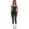 image:imageSUUKSESS Women Sexy Workout Sets Padded Sports Bra High Waisted Leggings OutfitsBlack