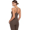 image:imageSUUKSESS Women Sexy Workout Sets Padded Sports Bra High Waisted Leggings OutfitsBrown