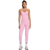 image:imageSUUKSESS Women Sexy Workout Sets Padded Sports Bra High Waisted Leggings OutfitsLight Pink
