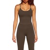 image:imageSUUKSESS Women Sexy Workout Sets Padded Sports Bra High Waisted Leggings OutfitsBrown