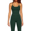 image:imageSUUKSESS Women Sexy Workout Sets Padded Sports Bra High Waisted Leggings OutfitsDark Green