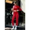 image:imageSUUKSESS Women 2 Piece Workout Sets HalfZip Athletic Top Seamless Leggings  Athletic Long Sleeve Crop TopHidden Scrunch Hip Lifting LeggingsYoga Gym Matching SetsSoft Stretch fabricRed