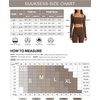 image:imageSUUKSESS Women 2 Piece Workout Sets Square Neck Crop Top Seamless Leggings  Long Sleeve Athletic TopHidden Scrunch Hip Lifting LeggingsYoga Pilates Matching SetsSoft Stretch fabricRed
