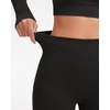 image:imageSUUKSESS Women 2 Piece Workout Sets Square Neck Crop Top Seamless Leggings  Long Sleeve Athletic TopHidden Scrunch Hip Lifting LeggingsYoga Pilates Matching SetsSoft Stretch fabricBlack