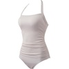 image:imageSUUKSESS Women Halter Tankini Swimsuits Tummy Control Two Piece Bathing SuitGold White
