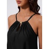 image:imageSUUKSESS Women Ruffle High Neck Tankini Swimsuit Tummy Control Bathing SuitBlack