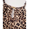 image:imageSUUKSESS Women Ruffle High Neck Tankini Swimsuit Tummy Control Bathing SuitLeopard Black