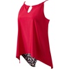 image:imageSUUKSESS Women Ruffle High Neck Tankini Swimsuit Tummy Control Bathing SuitRed Leopard