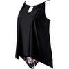 image:imageSUUKSESS Women Ruffle High Neck Tankini Swimsuit Tummy Control Bathing SuitRetro Floral Black