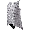 image:imageSUUKSESS Women Ruffle High Neck Tankini Swimsuit Tummy Control Bathing SuitWhite and Black Points
