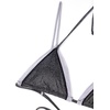 image:imageSUUKSESS Women Sexy Triangle Bikini Set Halter String Two Piece Swimsuit225 Black Silver Glitter