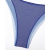 image:imageSUUKSESS Women Sexy Triangle Bikini Set Halter String Two Piece Swimsuit225 Blue Glitter