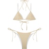 image:imageSUUKSESS Women Sexy Triangle Bikini Set Halter String Two Piece Swimsuit225 Gold Silver Glitter