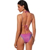 image:imageSUUKSESS Women Sexy Triangle Bikini Set Halter String Two Piece Swimsuit225 Hot Pink Purple Glitter