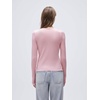 image:imageSUUKSESS Women Cashmere Lace Button Down Sweater Knit Long Sleeve TopsBaby Pink