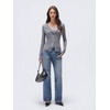 image:imageSUUKSESS Women Cashmere Lace Button Down Sweater Knit Long Sleeve TopsFlower Grey