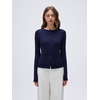 image:imageSUUKSESS Women Cashmere Lace Button Down Sweater Knit Long Sleeve TopsNavy Blue