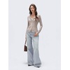 image:imageSUUKSESS Women Cashmere Lace Button Down Sweater Knit Long Sleeve TopsOatmeal