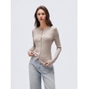 image:imageSUUKSESS Women Cashmere Lace Button Down Sweater Knit Long Sleeve TopsOatmeal