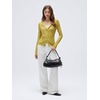 image:imageSUUKSESS Women Cashmere Lace Button Down Sweater Knit Long Sleeve TopsOlive Yellow
