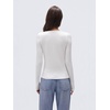 image:imageSUUKSESS Women Cashmere Lace Button Down Sweater Knit Long Sleeve TopsWhite