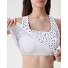 image:imageSUUKSESS Womens Padded Cotton Ribbed Tank Tops Square Neck Basic Tops  Basic Bulit in Bras Tank Tops Going Out Tank Slim Fit Sleeveless Racerback Soft BreathableWhite Polka Dots